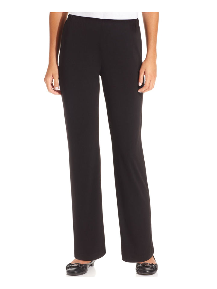 Petite Pull-On Straight-Leg Pants