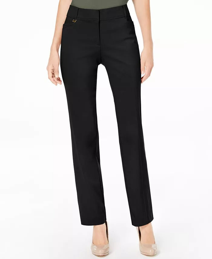 Regular and Short Length Curvy-Fit Straight-Leg Pants