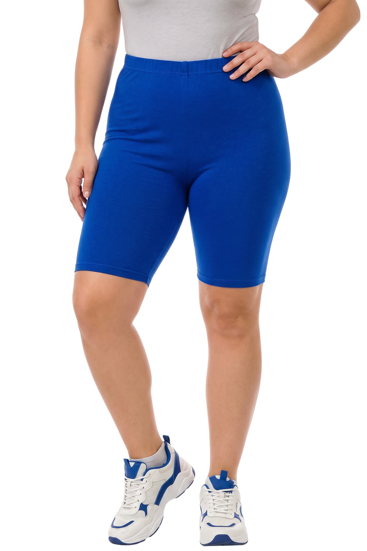 USA Basic Cotton Plus Size Thigh Shorts - Bermuda Shorts