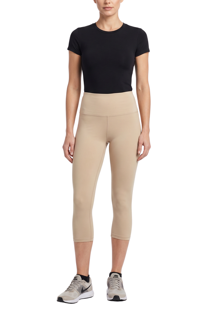 Buttery Smooth Basic Solid High Waisted Capris - 5 Inch - New Mix