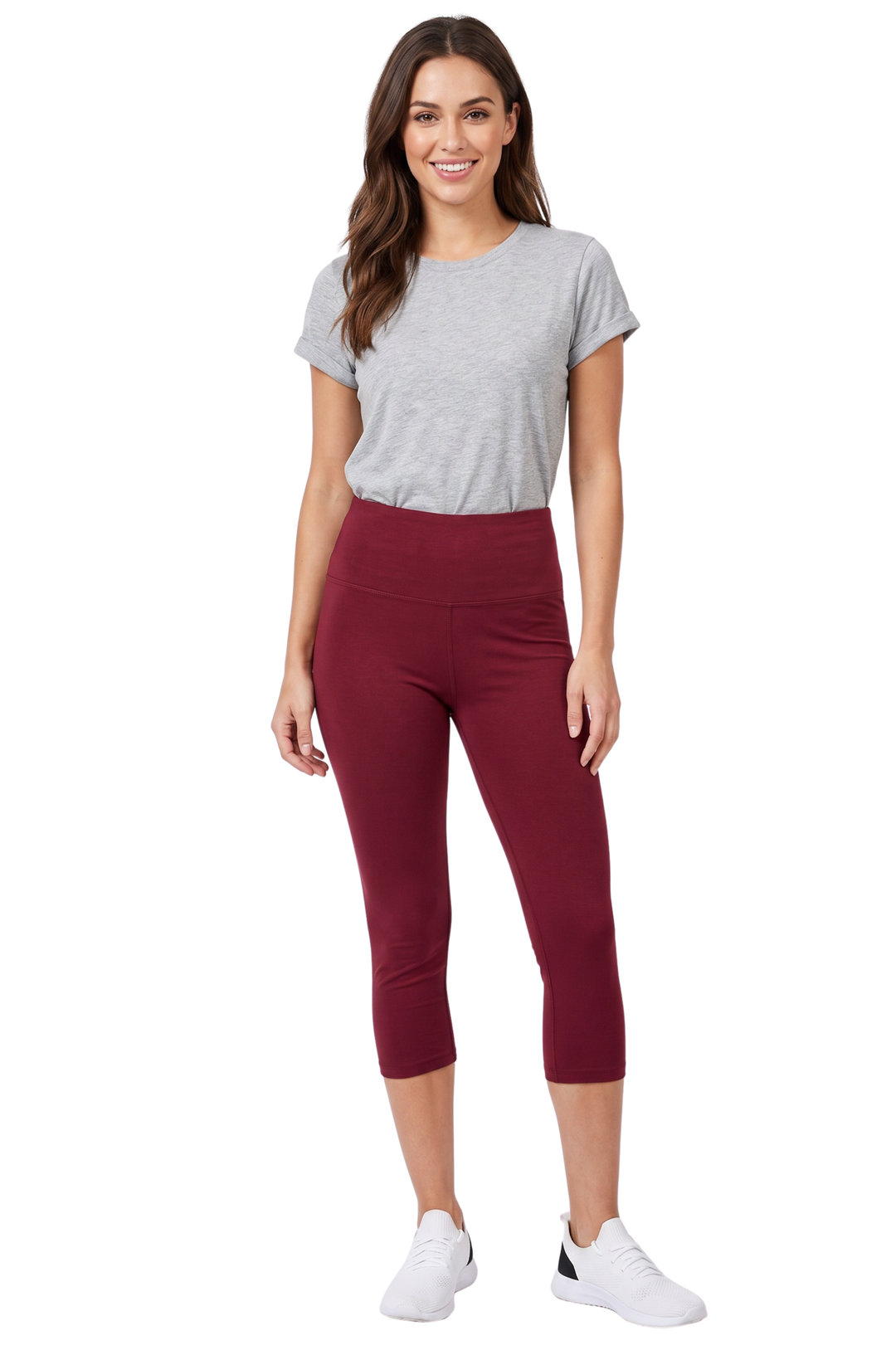 Buttery Smooth Basic Solid High Waisted Capris - 5 Inch - New Mix