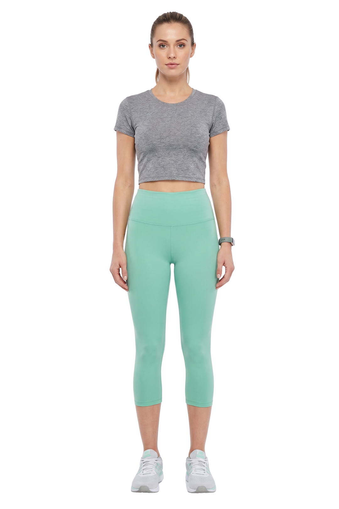 Buttery Smooth Basic Solid High Waisted Capris - 5 Inch - New Mix
