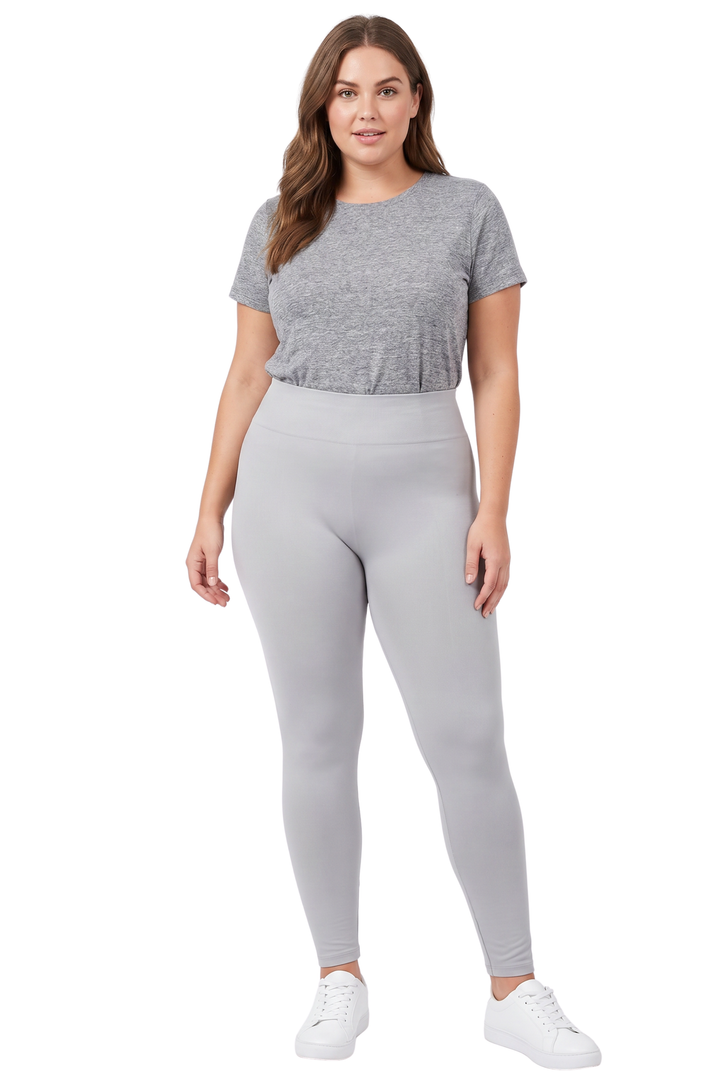 Fleece Lined Plus Size Leggings - New Mix