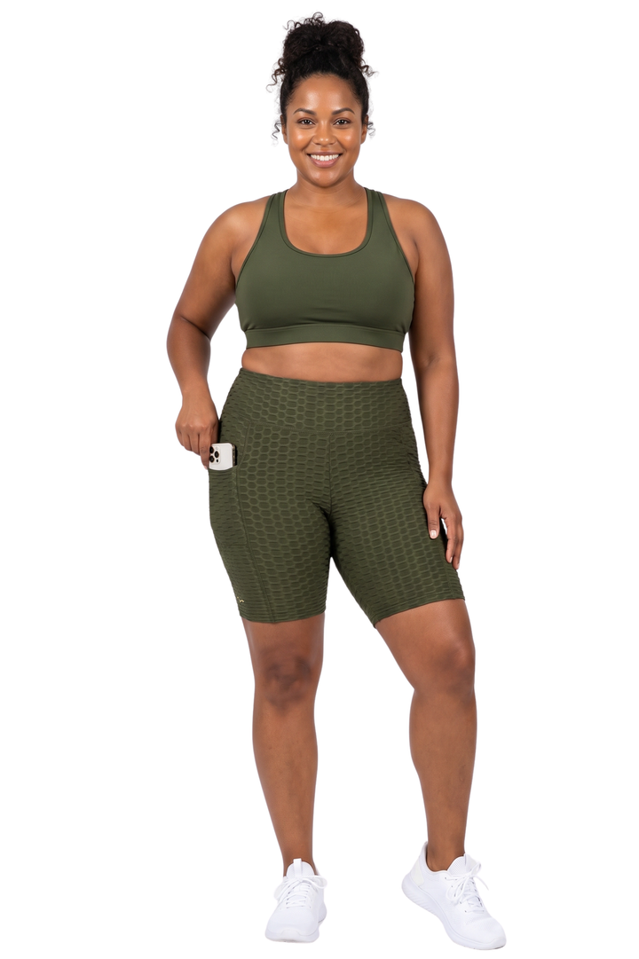 Scrunch Butt High Waisted Sport Shorts with Pockets