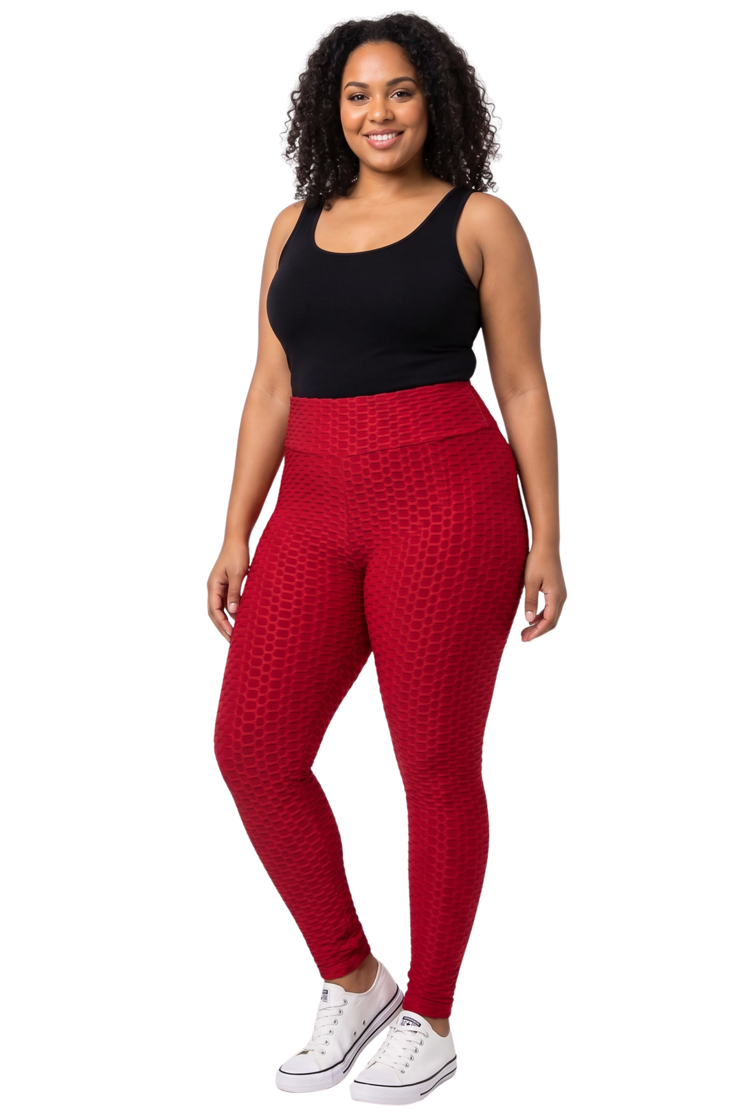 Scrunch Butt Textured High Waisted Leggings