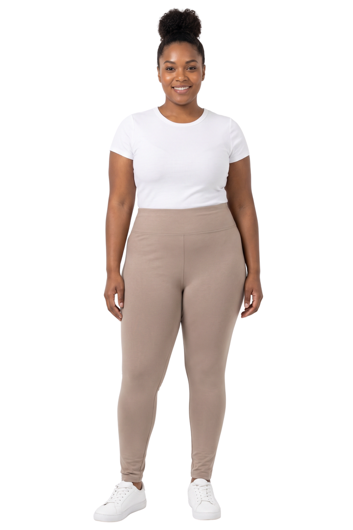 Buttery Smooth Solid Basic High Waisted Extra Plus Size Leggings - 3X-5X - New Mix