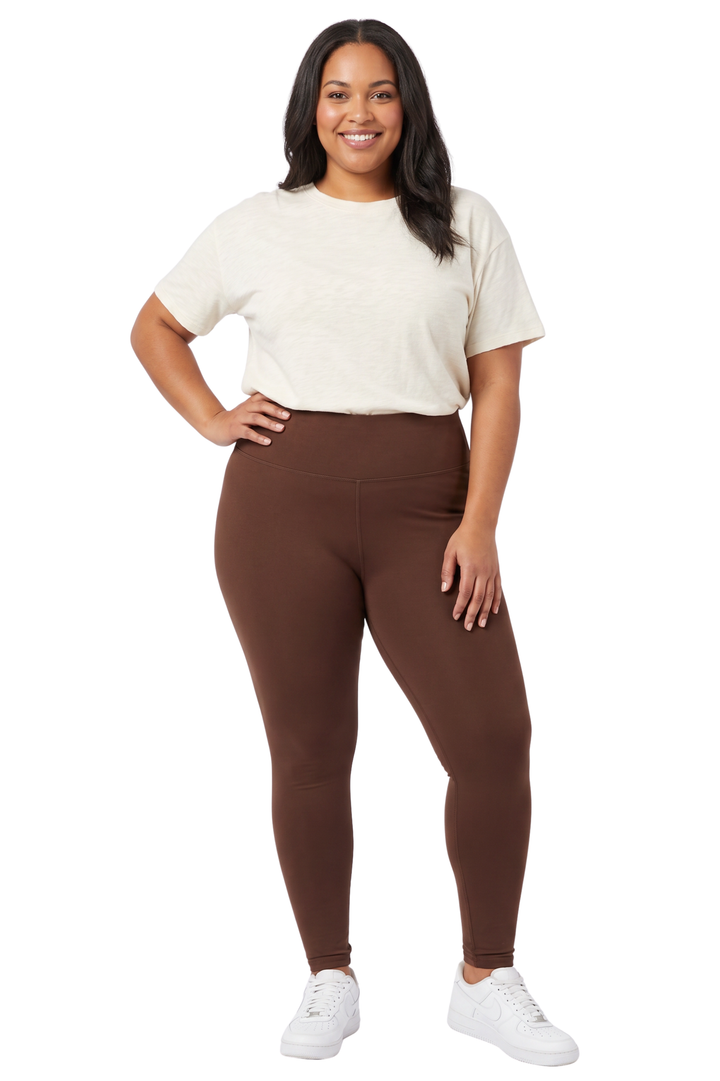 Buttery Smooth Solid Basic High Waisted Extra Plus Size Leggings - 3X-5X - New Mix