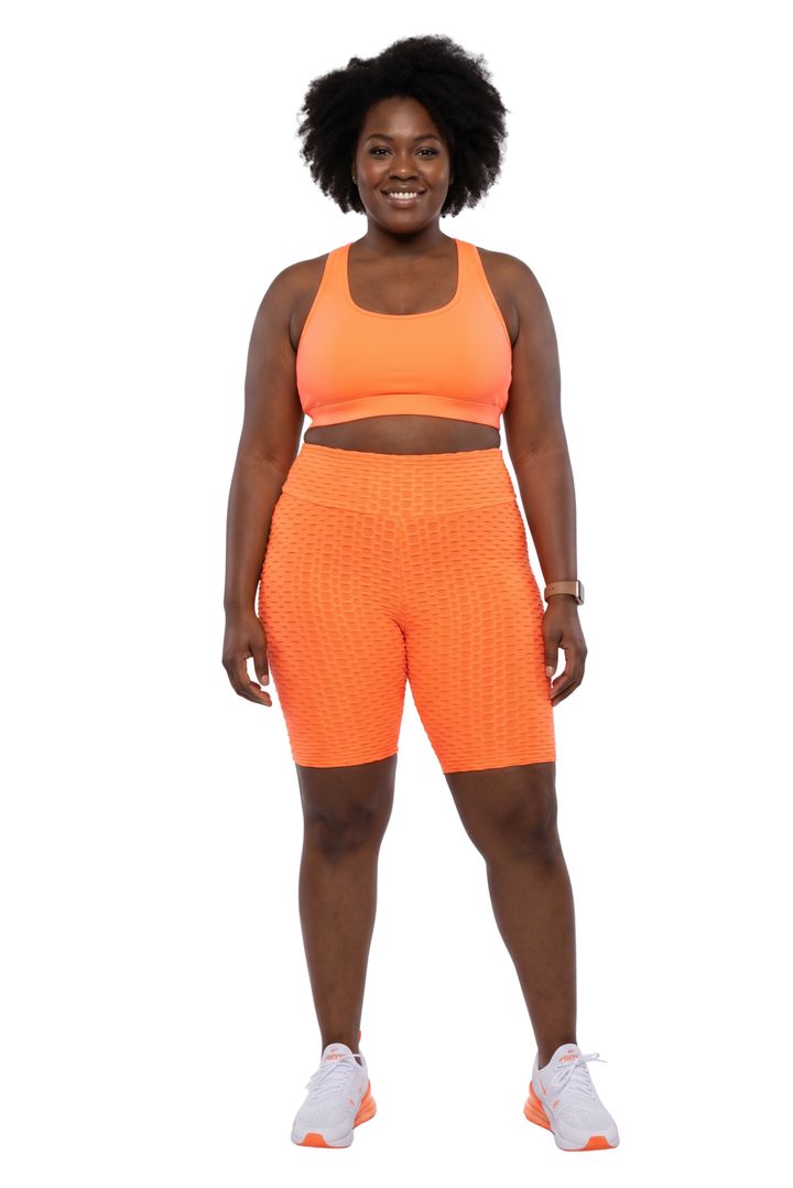 Scrunch Butt High Waisted Plus Size Biker Shorts
