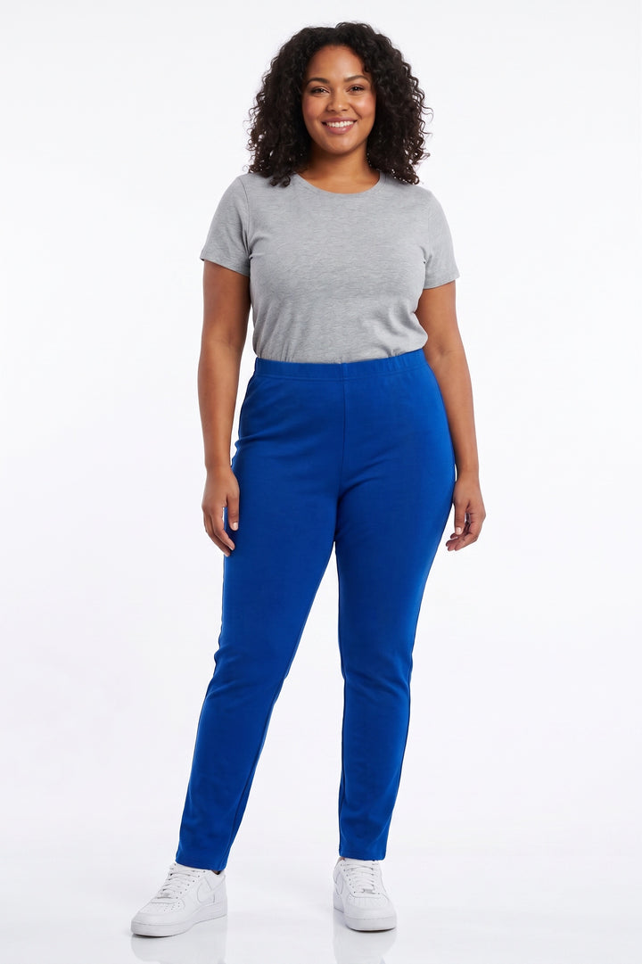 Warm Solid Fur Lined Plus Size Leggings