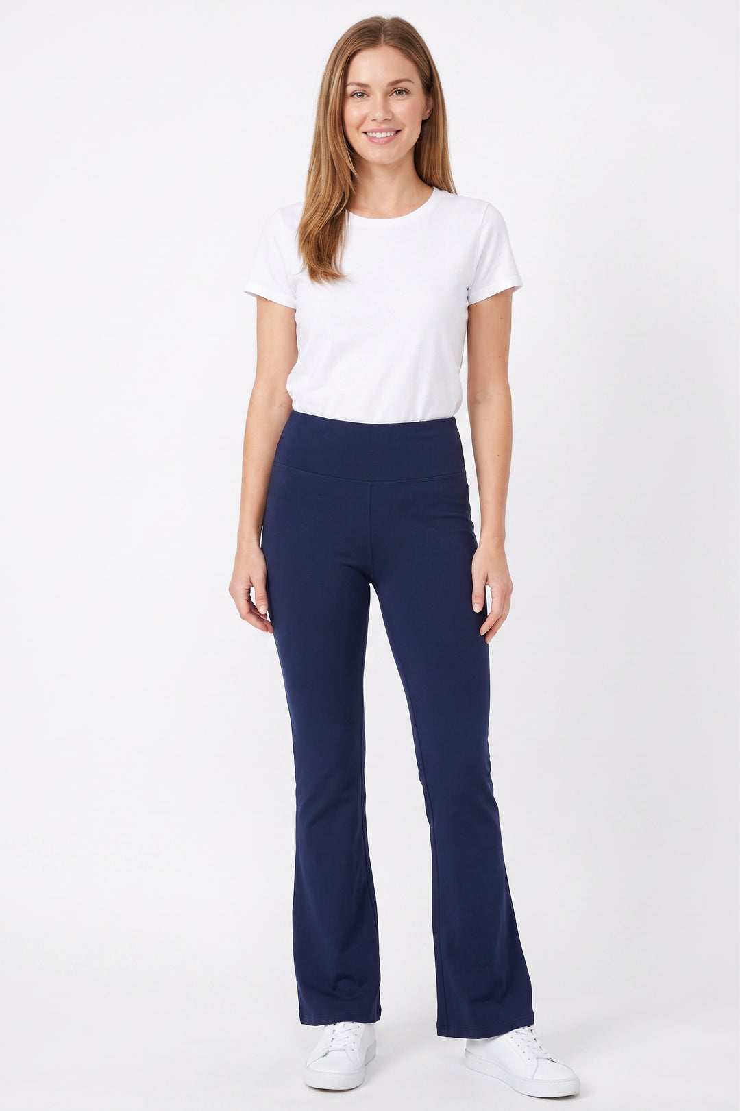 Buttery Soft High Waist Basic Solid Bell Bottom Leggings