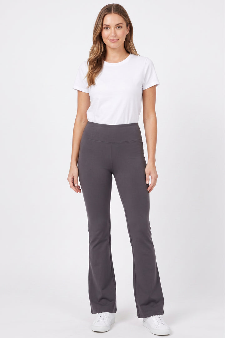 Buttery Soft High Waist Basic Solid Bell Bottom Leggings