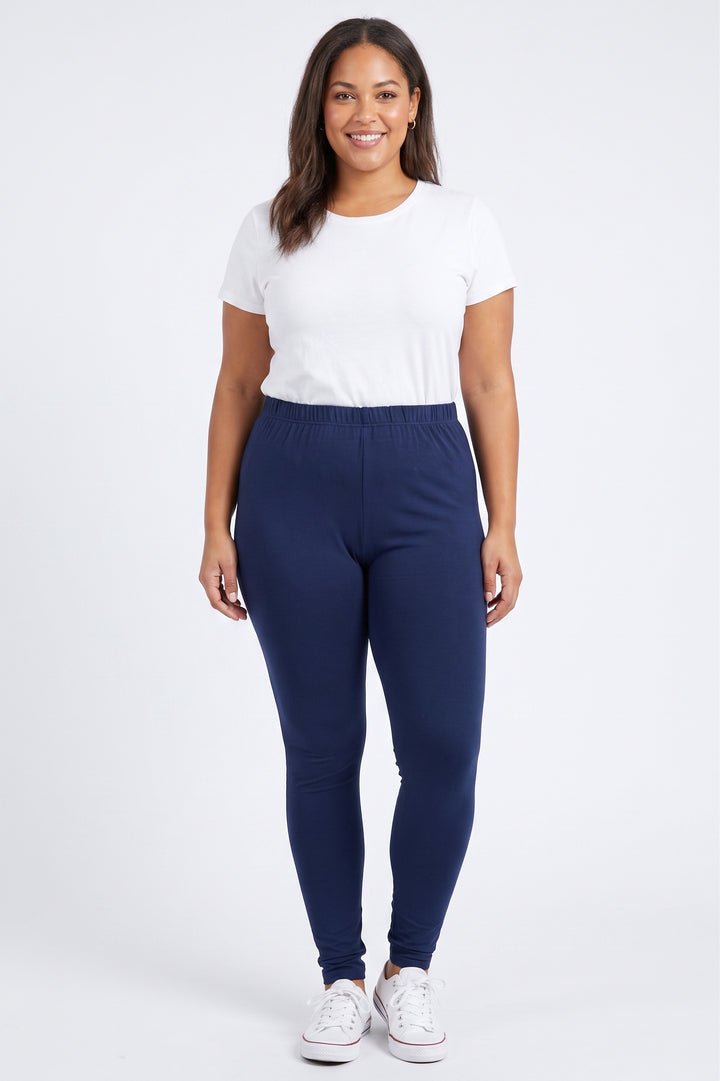 Buttery Smooth Basic Solid Extra Plus Size Leggings - 3X-5X - New Mix
