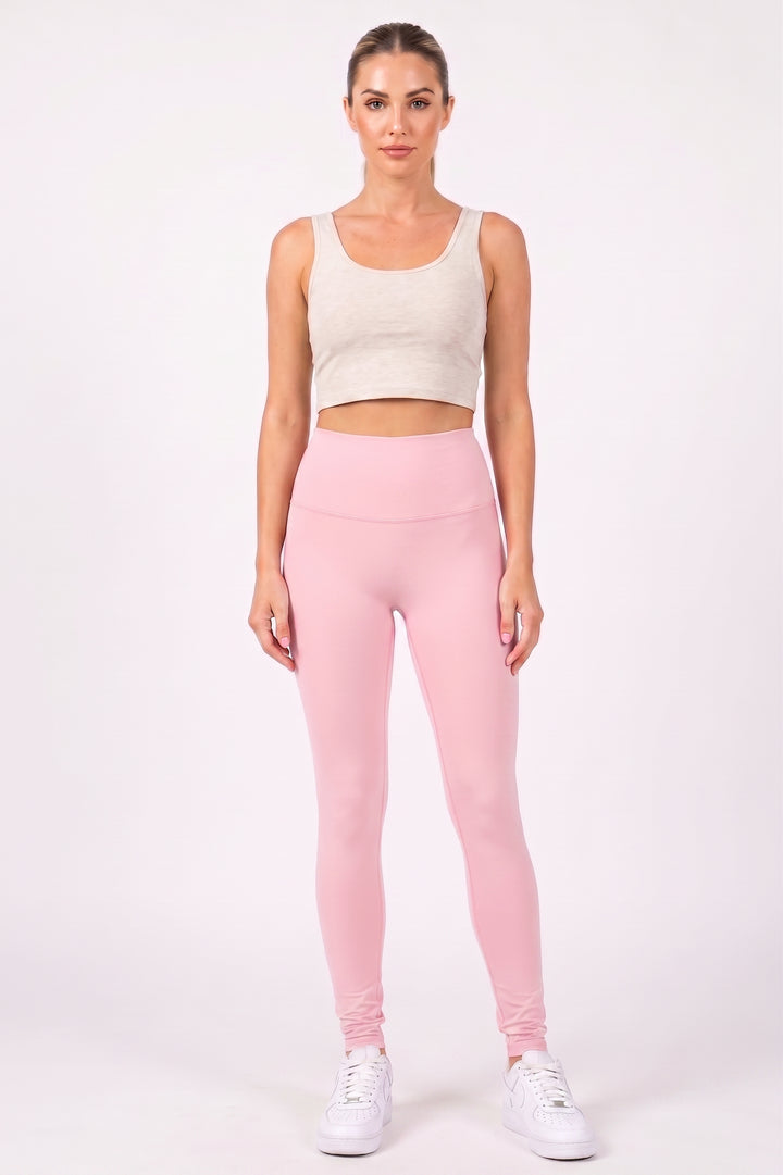 Buttery Smooth Basic Solid High Waisted Leggings - 5 Inch - New Mix