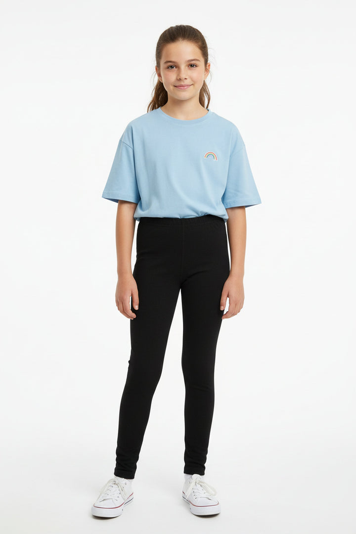 Buttery Soft Solid Basic Kids Leggings - USA Fashion