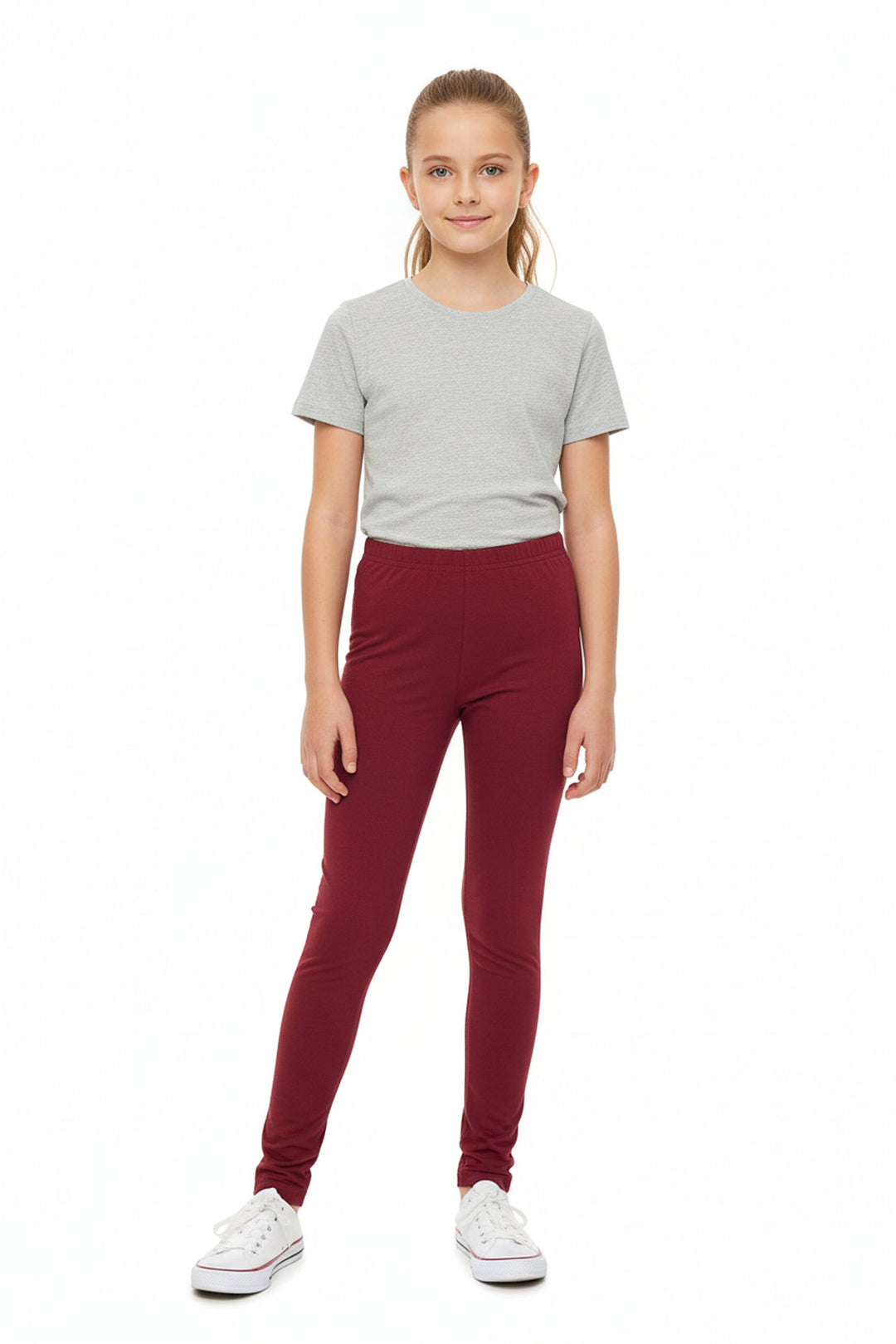 Buttery Soft Solid Basic Kids Leggings - USA Fashion