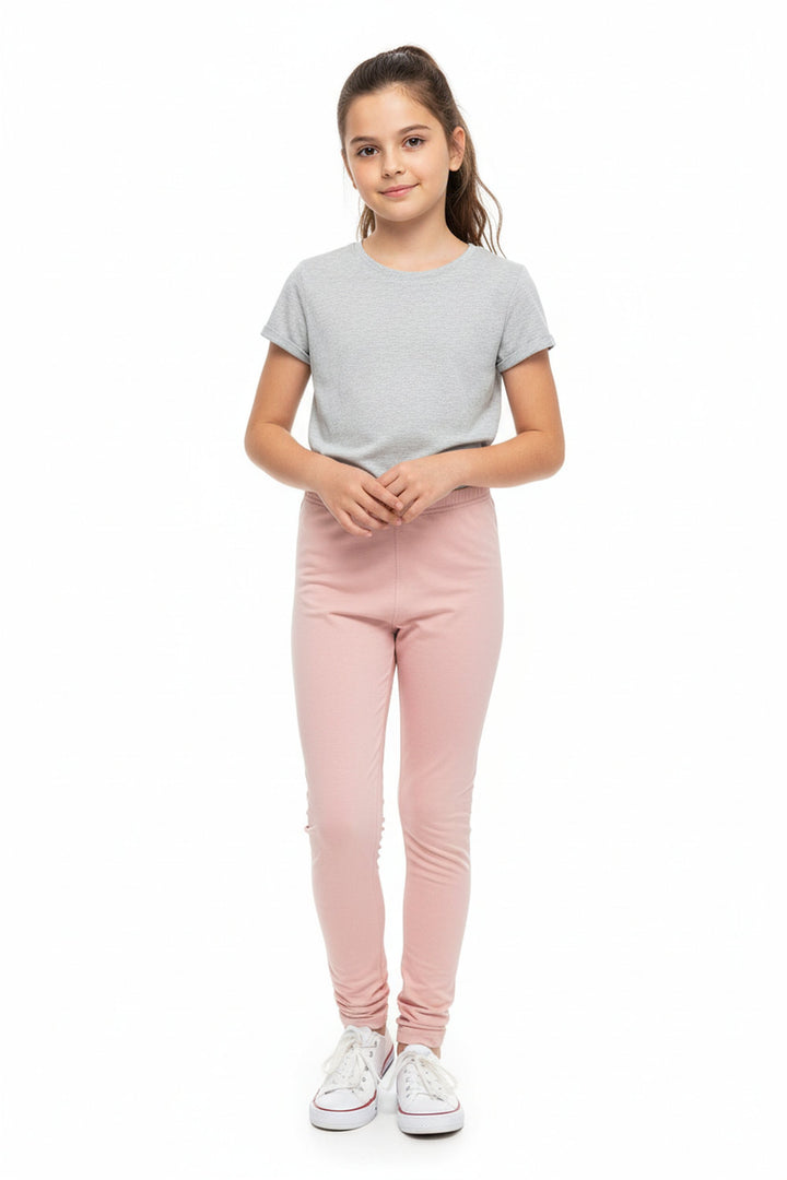 Buttery Soft Solid Basic Kids Leggings - USA Fashion