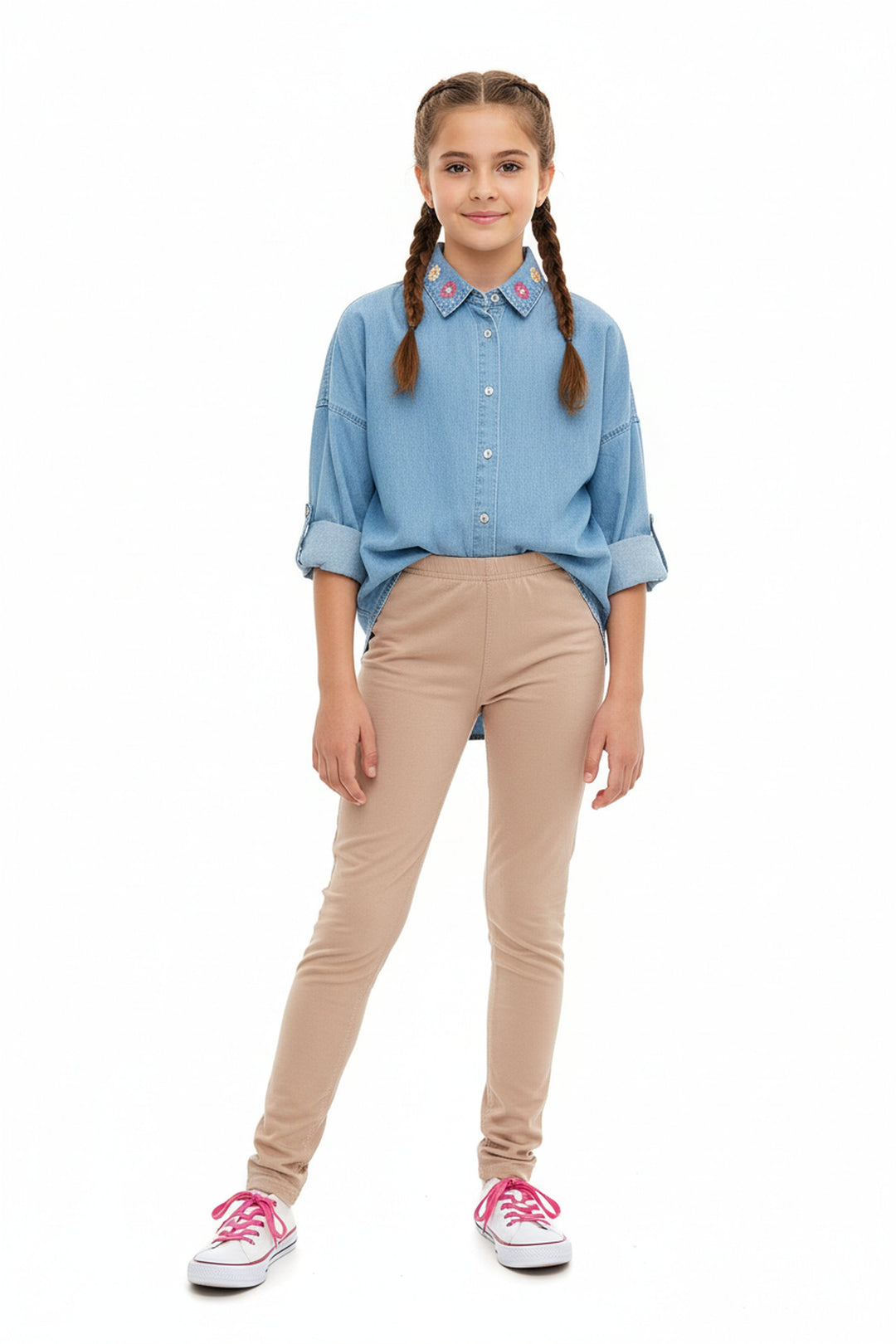 Buttery Soft Solid Basic Kids Leggings - USA Fashion