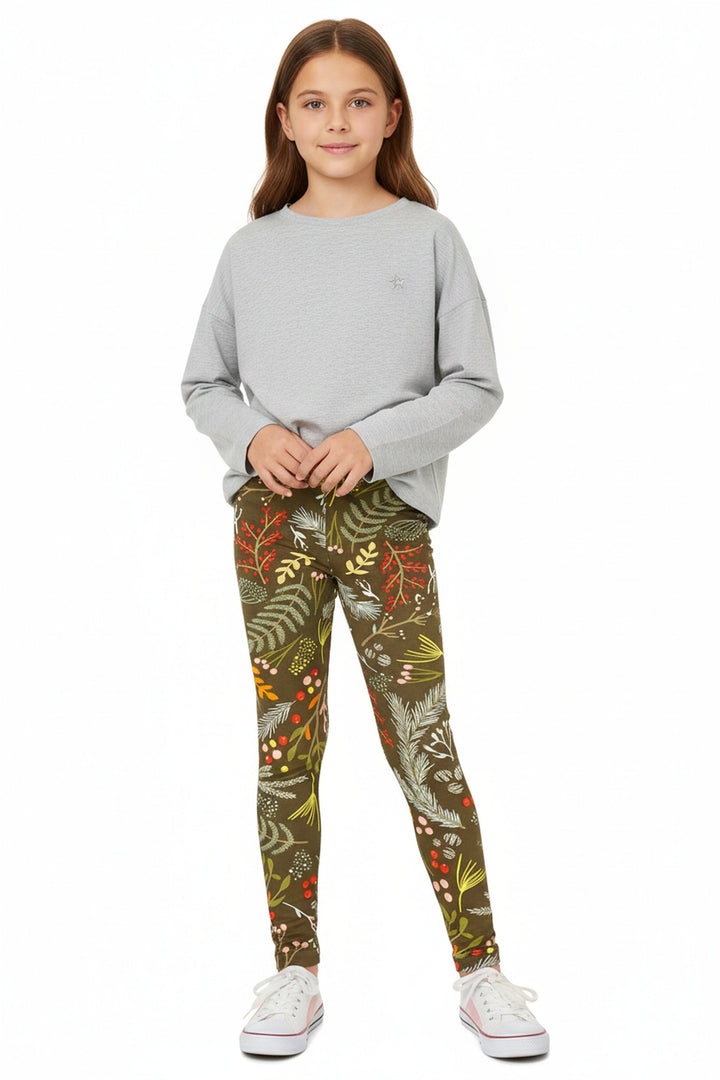 Buttery Soft Olive Garden Kids Leggings