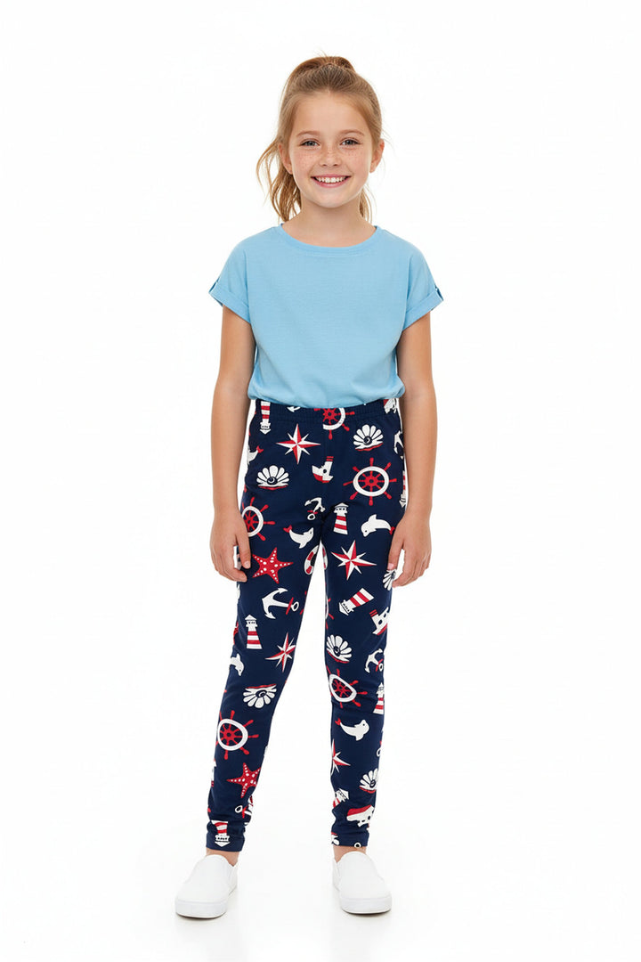 Buttery Soft Ship Ahoy Sailor Kid's Leggings