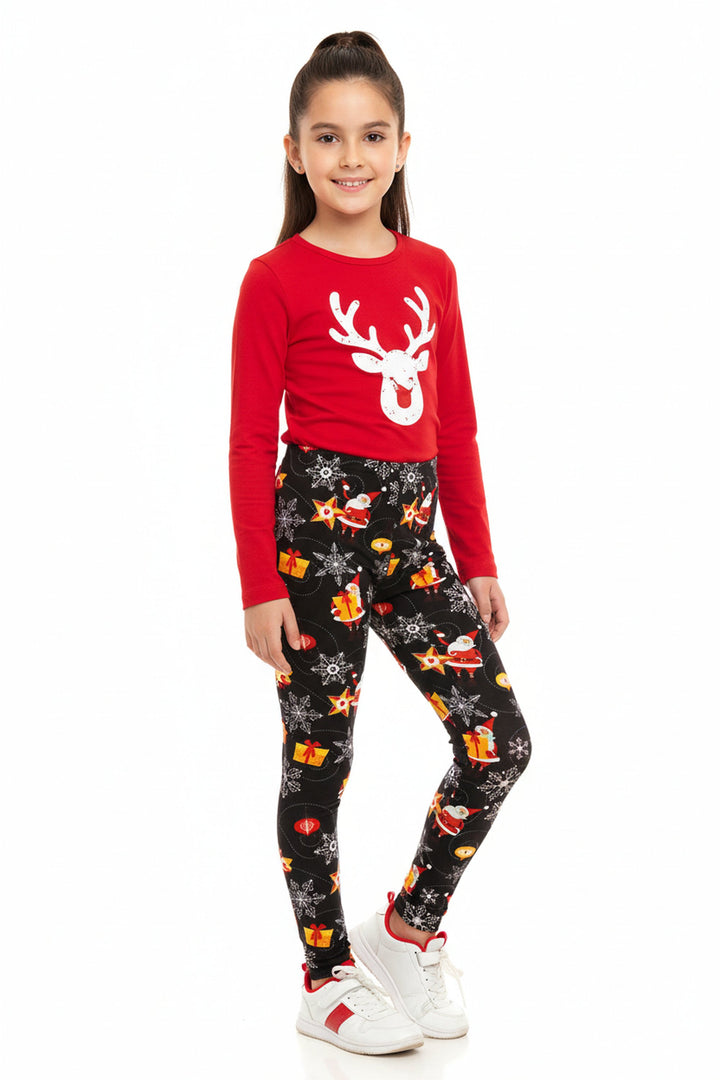 Buttery Soft Santa's Wonderland Christmas Kids Leggings