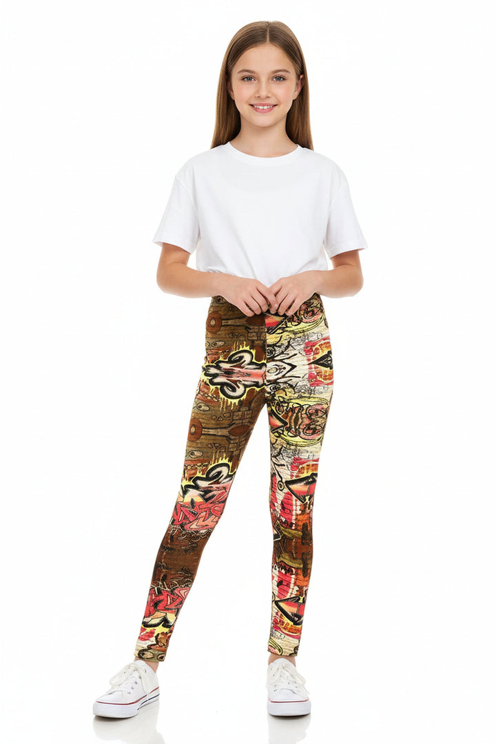 Buttery Soft Street Graffiti Kid's Leggings