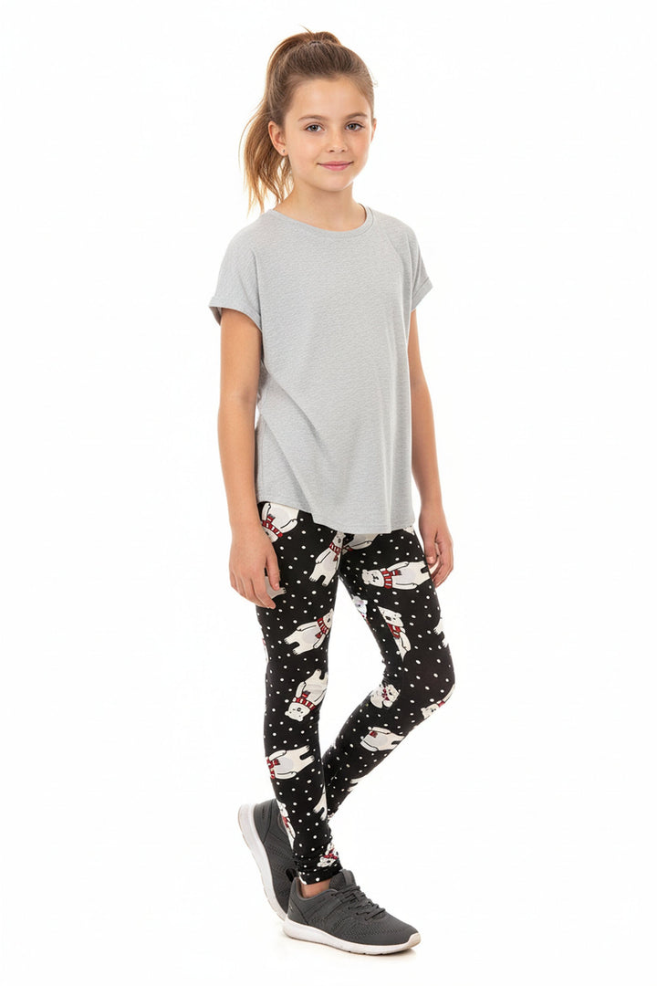 Buttery Soft Christmas Polar Bear Kids Leggings