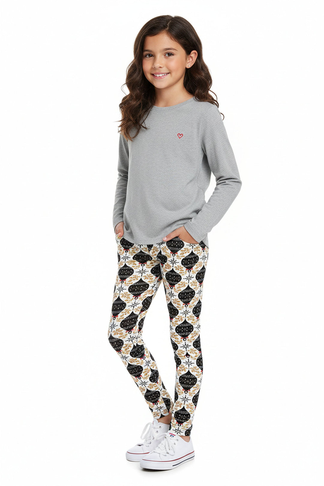 Buttery Soft Hanging Xmas Ornament Kids Leggings
