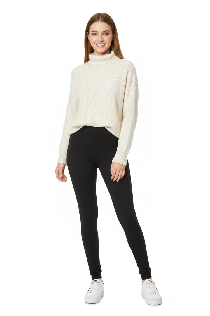 Buttery Smooth High Waisted Plus Size Basic Solid Leggings
