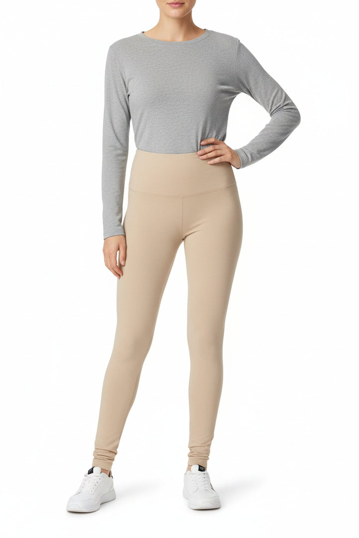 Buttery Smooth High Waisted Plus Size Basic Solid Leggings