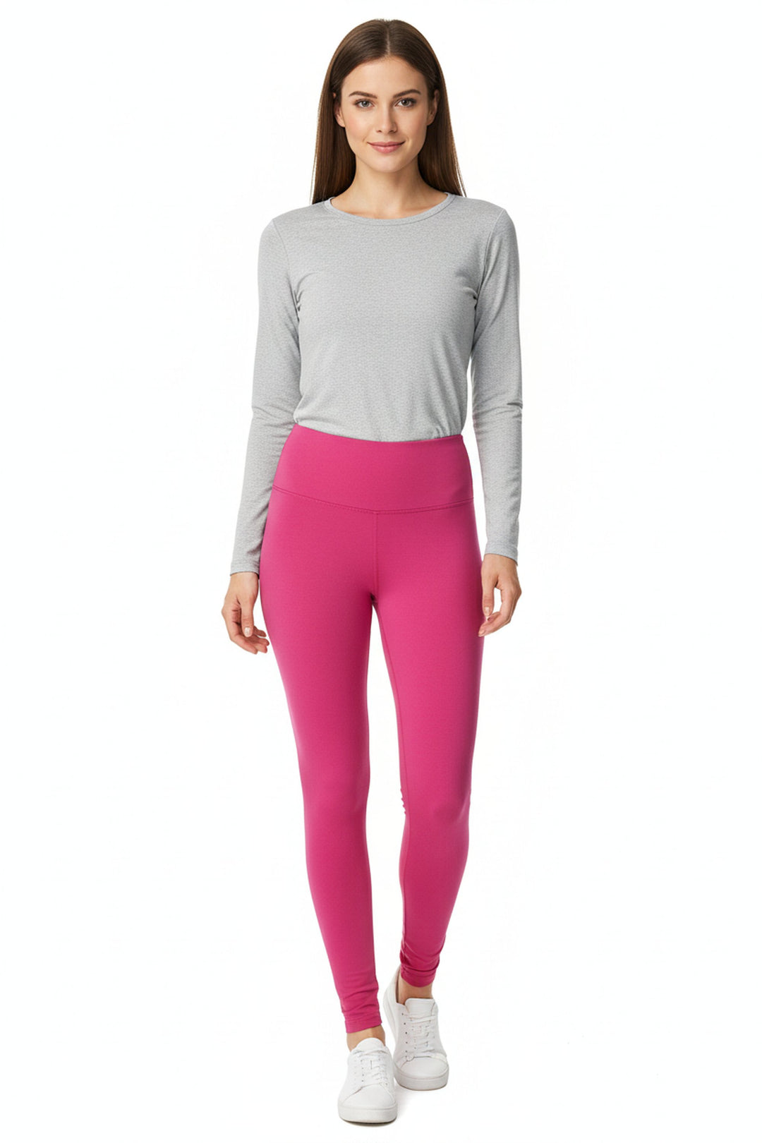 Buttery Smooth High Waisted Plus Size Basic Solid Leggings