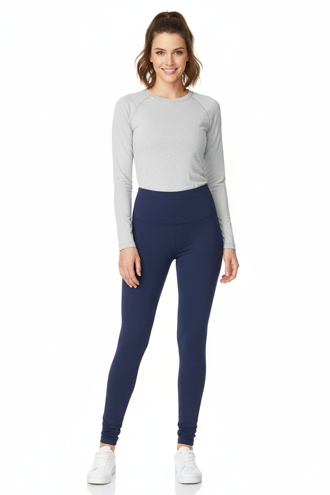 Buttery Smooth High Waisted Plus Size Basic Solid Leggings
