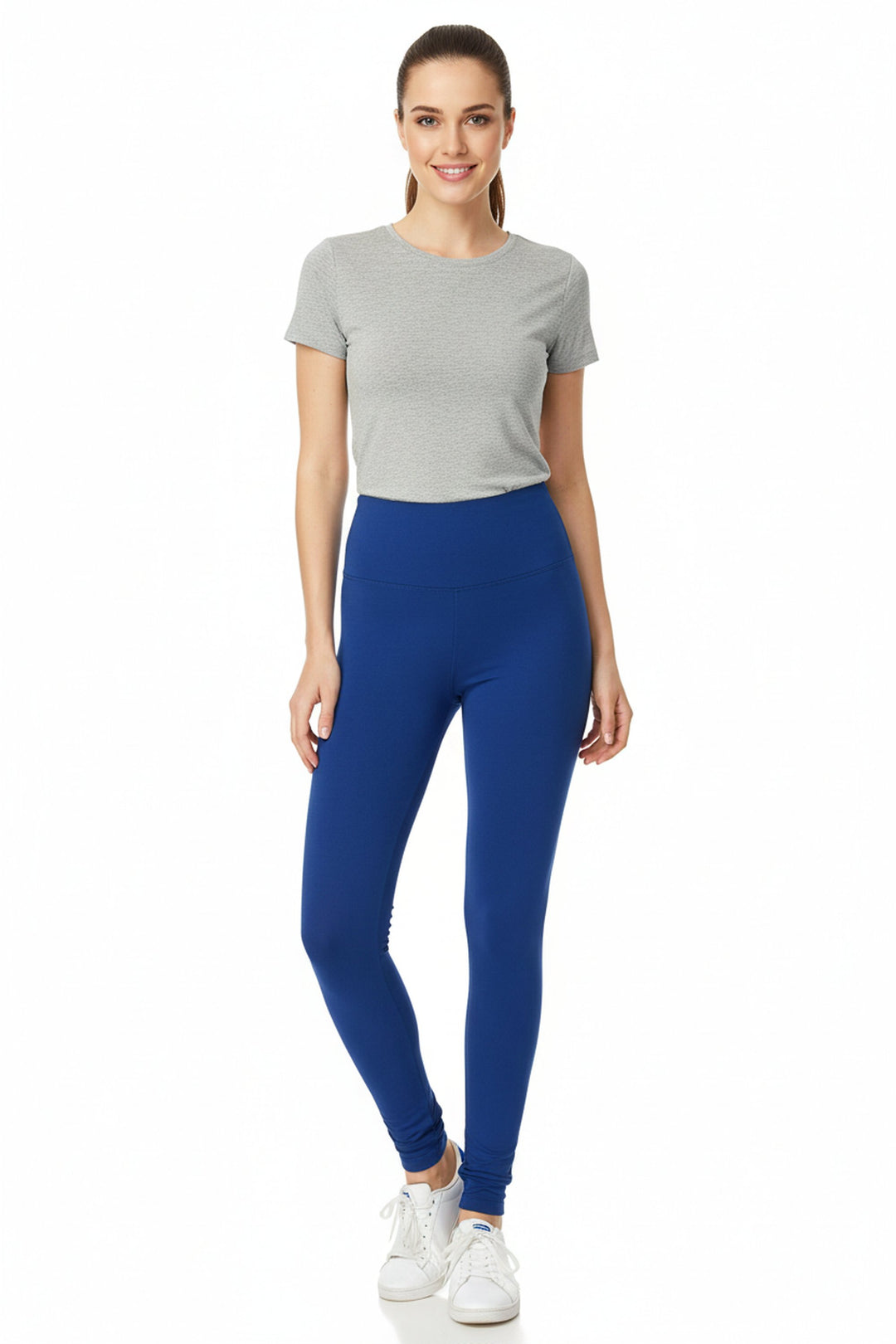 Buttery Smooth High Waisted Plus Size Basic Solid Leggings