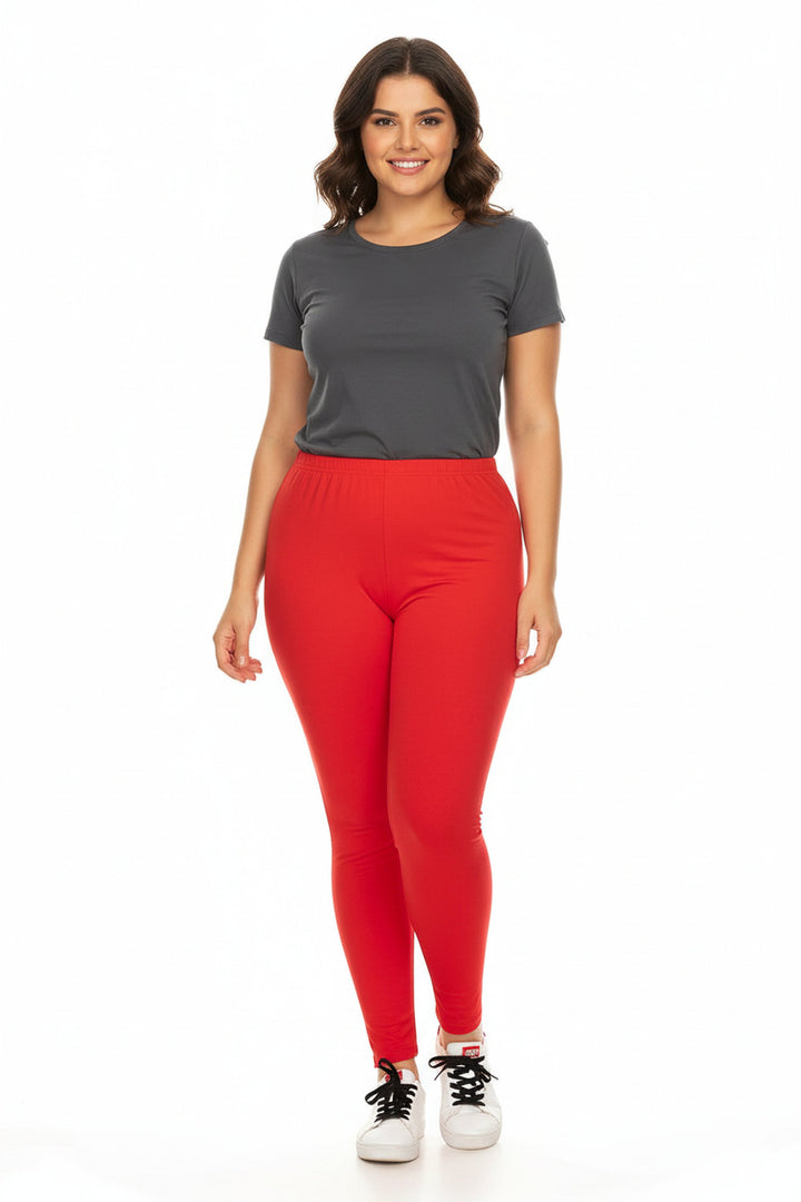 Buttery Smooth Basic Solid Extra Plus Size Leggings - 3X-5X - New Mix