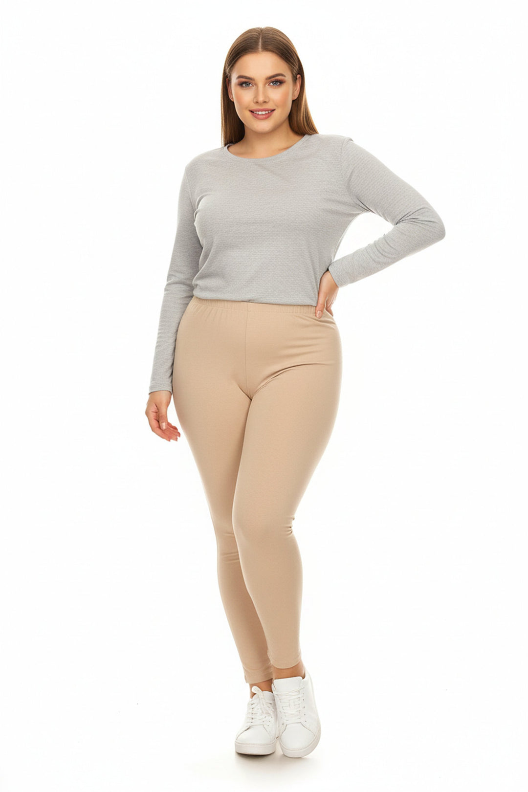 Buttery Smooth Basic Solid Extra Plus Size Leggings - 3X-5X - New Mix
