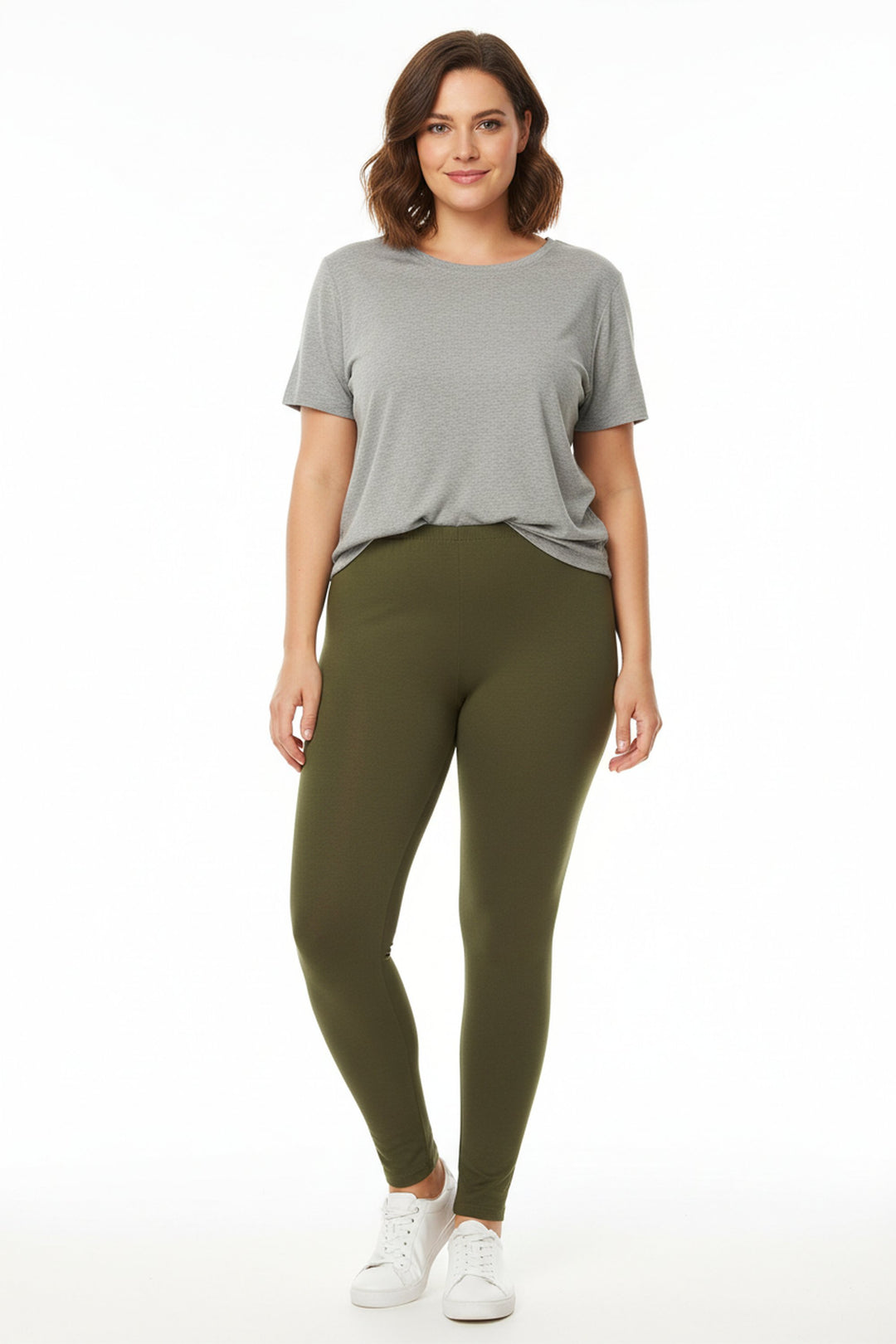 Buttery Smooth Basic Solid Extra Plus Size Leggings - 3X-5X - New Mix