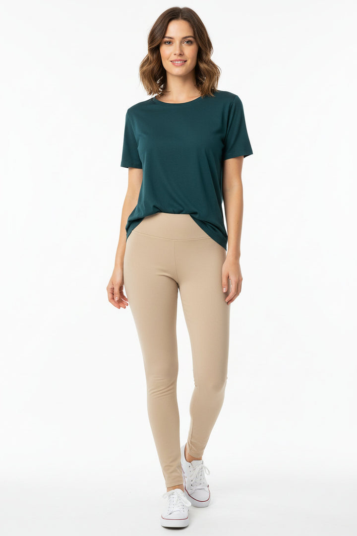 Buttery Smooth Basic Solid High Waisted Plus Size Leggings - 3 Inch Band