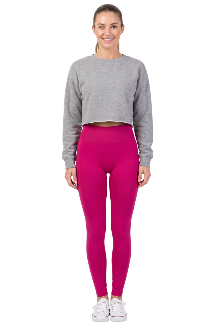 Fleece Lined Leggings - Anemone