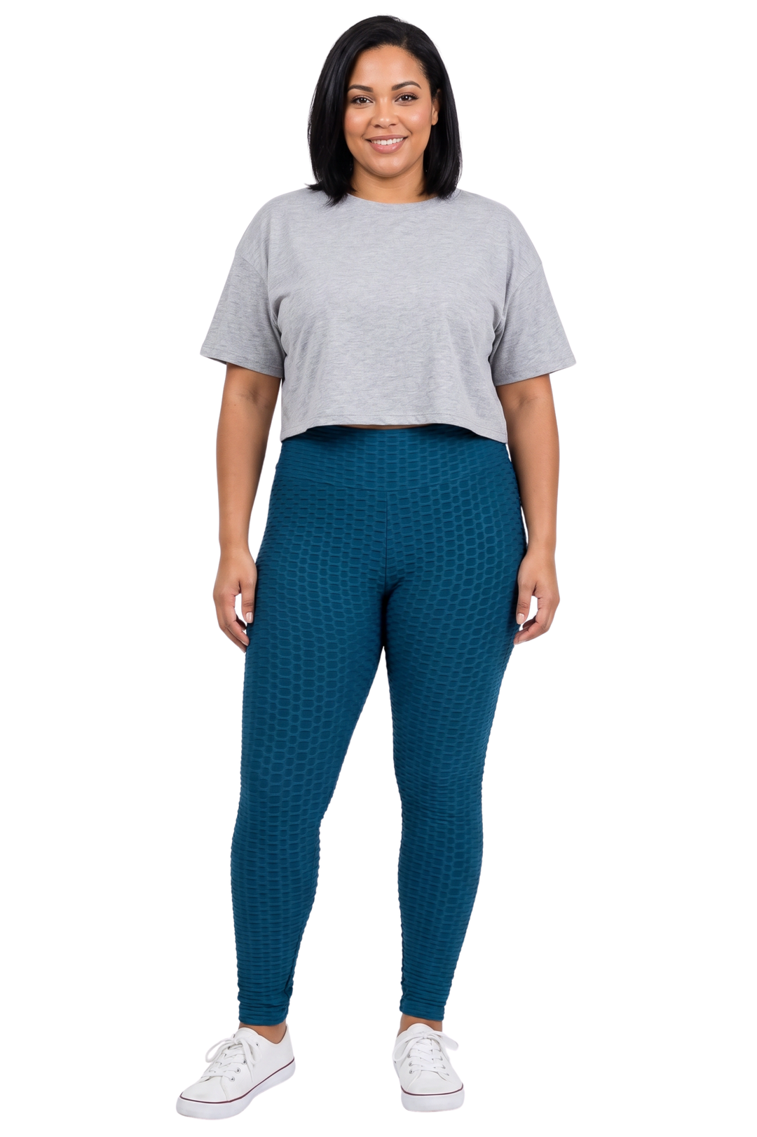 Scrunch Butt Textured High Waisted Leggings